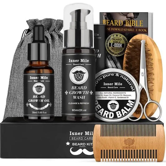 Kit BarbePro™ – Soin Complet pour une Barbe Propre, Dense et Stylée